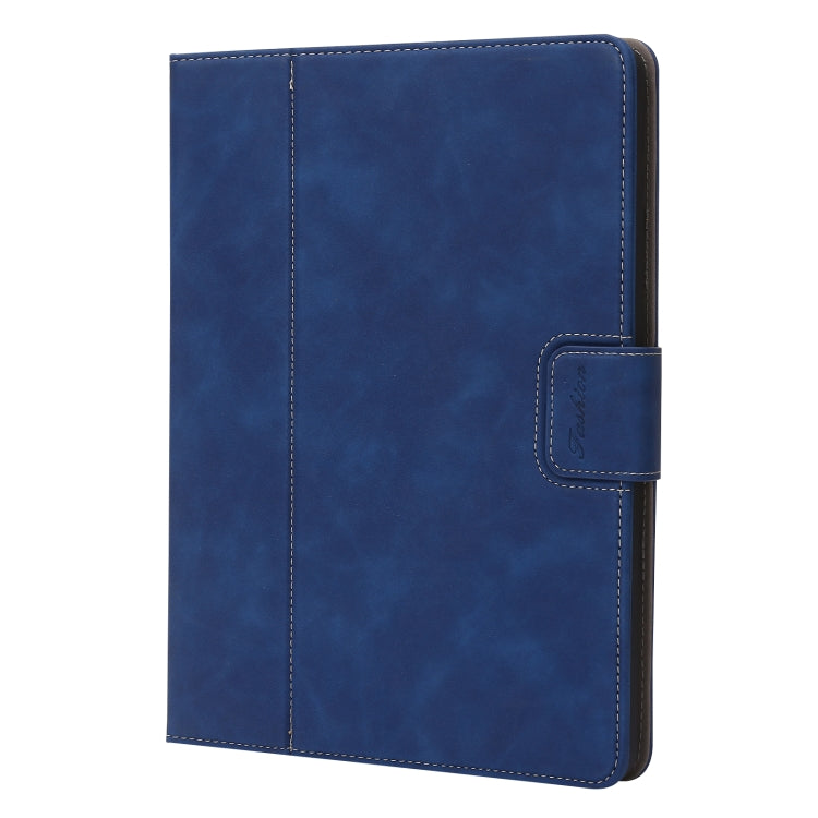 For iPad 10.2 2019 / 2020 / 2021 Calf Texture Horizontal Flip Leather Tablet Case(Dark Blue) by bashfashion
