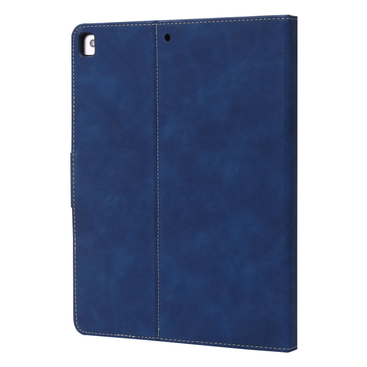 For iPad 10.2 2019 / 2020 / 2021 Calf Texture Horizontal Flip Leather Tablet Case(Dark Blue) by bashfashion