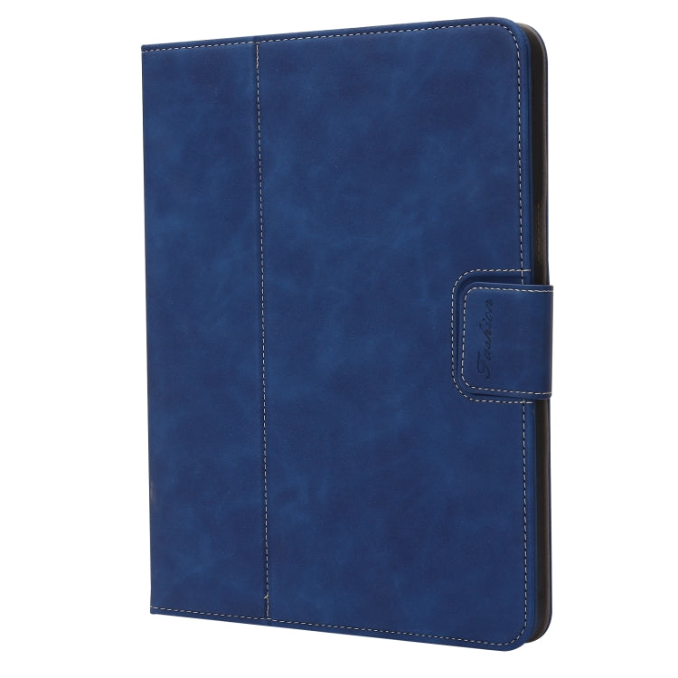 For iPad Pro 11 2022 / 2021 / 2020 / 2018 Calf Texture Horizontal Flip Leather Tablet Case(Dark Blue) by bashfashion