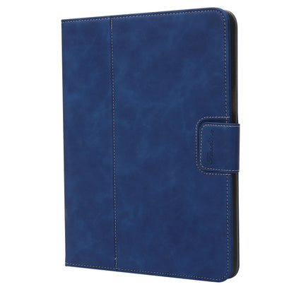 For iPad Pro 11 2022 / 2021 / 2020 / 2018 Calf Texture Horizontal Flip Leather Tablet Case(Dark Blue) by bashfashion