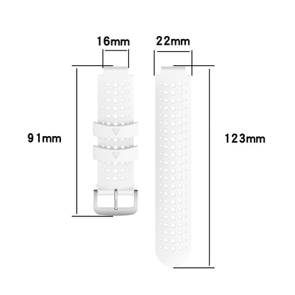 For Garmin Approach S6 Silicone Sports Two-Color Watch Band(White+Black) by bashfashion