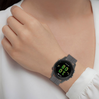 For Garmin Forerunner 255 22mm Nylon Woven Watch Band(Pink) by bashfashion