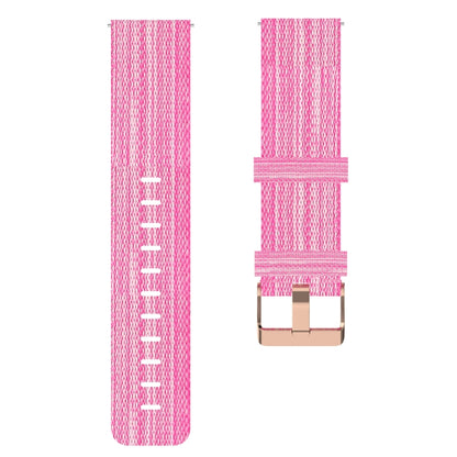 For Garmin Venu 2 Plus 20mm Nylon Woven Watch Band(Pink) by bashfashion