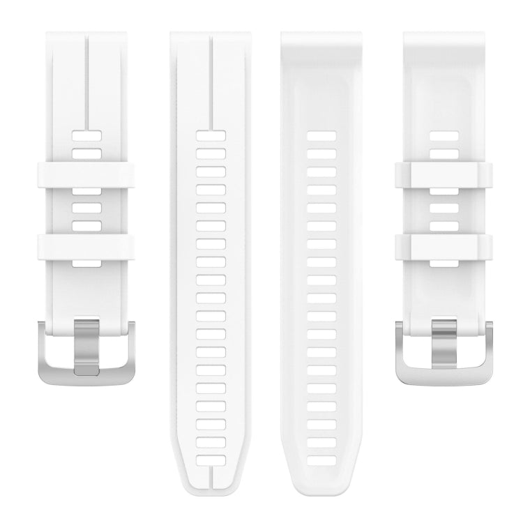 For Garmin Descent G1 22mm Solid Color Silicone Watch Band(White) by bashfashion