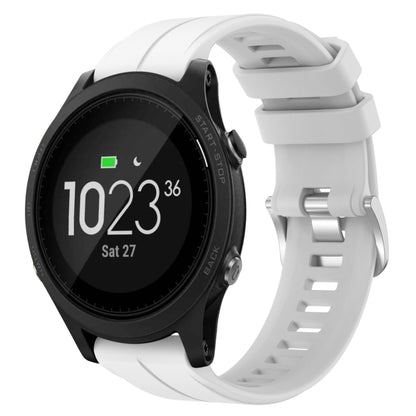 For Garmin Forerunner 935 22mm Solid Color Silicone Watch Band(White) by bashfashion