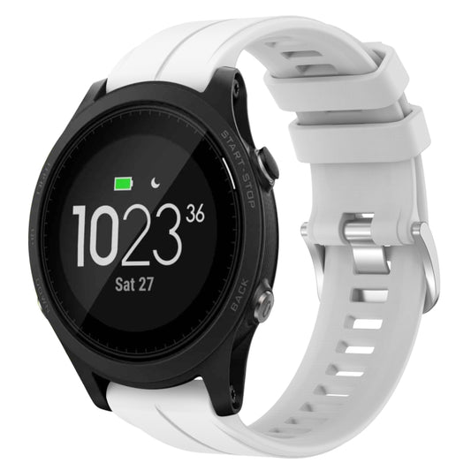For Garmin Forerunner 935 22mm Solid Color Silicone Watch Band(White) by bashfashion