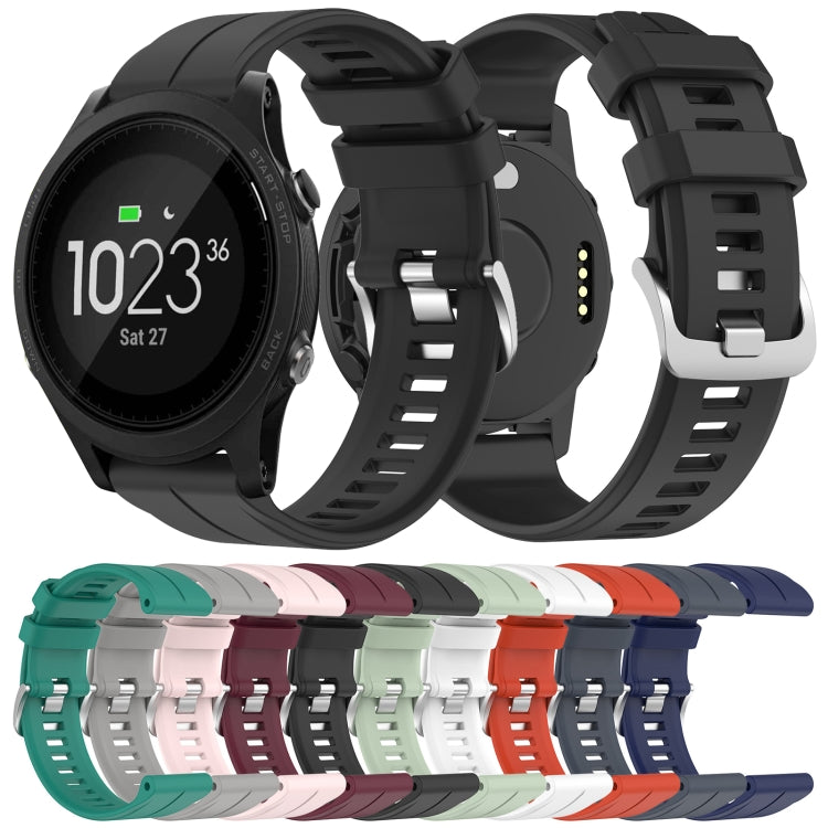 For Garmin Forerunner 935 22mm Solid Color Silicone Watch Band(White) by bashfashion