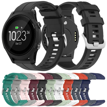 For Garmin Forerunner 935 22mm Solid Color Silicone Watch Band(White) by bashfashion