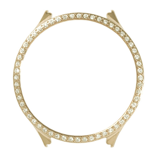 For Samsung Galaxy Watch 5 40mm TPU Shockproof Silicone Case With Diamond(Gold) by bashfashion