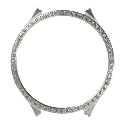 For Samsung Galaxy Watch 5 44mm TPU Shockproof Silicone Case With Diamond(Sliver) by bashfashion