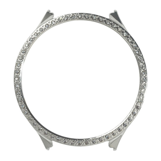 For Samsung Galaxy Watch 5 44mm TPU Shockproof Silicone Case With Diamond(Sliver) by bashfashion