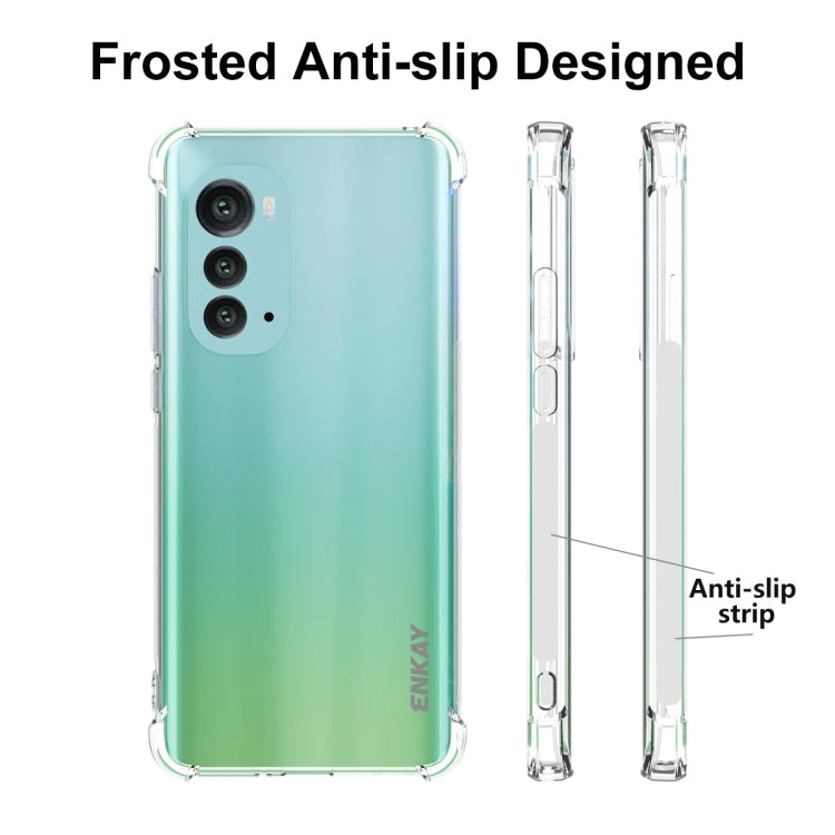For Motorola Moto Edge 2022 ENKAY Transparent TPU Shockproof Phone Case by ENKAY