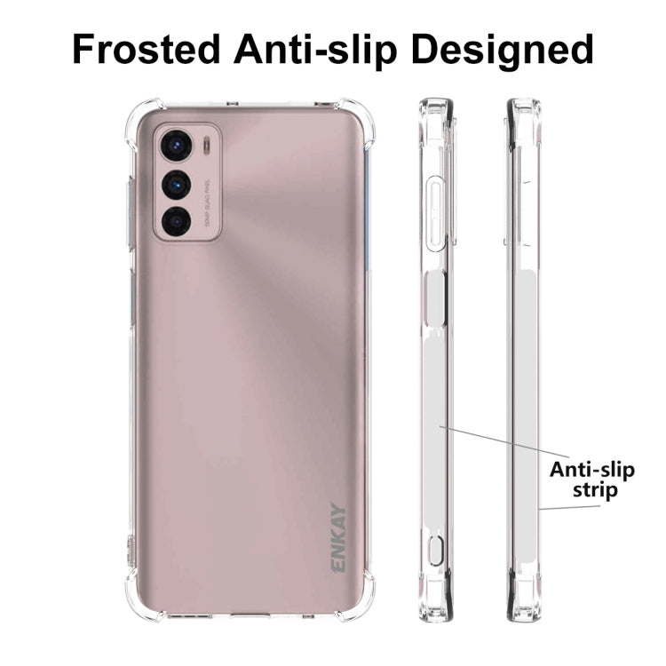 For Motorola Moto G42 4G ENKAY Transparent TPU Shockproof Phone Case by ENKAY