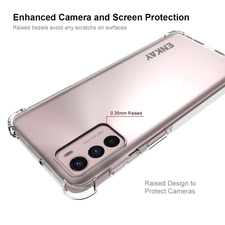 For Motorola Moto G42 4G ENKAY Transparent TPU Shockproof Phone Case by ENKAY