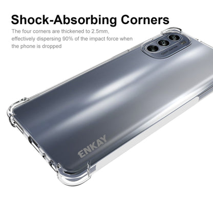 For Motorola Moto G62 5G ENKAY Transparent TPU Shockproof Phone Case by ENKAY