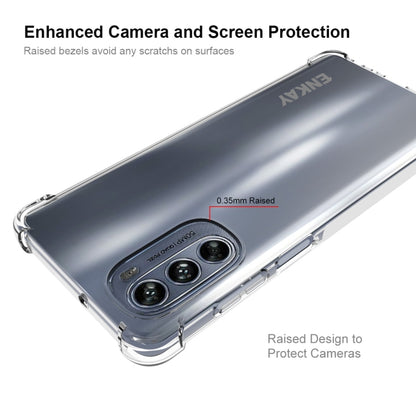 For Motorola Moto G62 5G ENKAY Transparent TPU Shockproof Phone Case by ENKAY