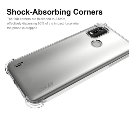 For Nokia C21 Plus ENKAY Transparent TPU Shockproof Phone Case by ENKAY