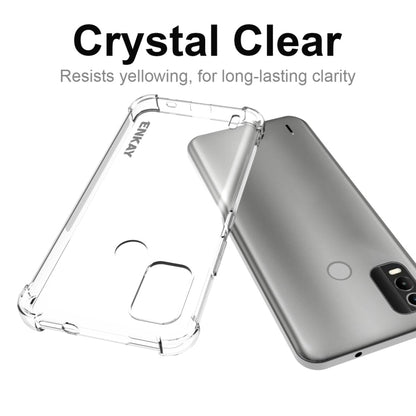 For Nokia C21 Plus ENKAY Transparent TPU Shockproof Phone Case by ENKAY