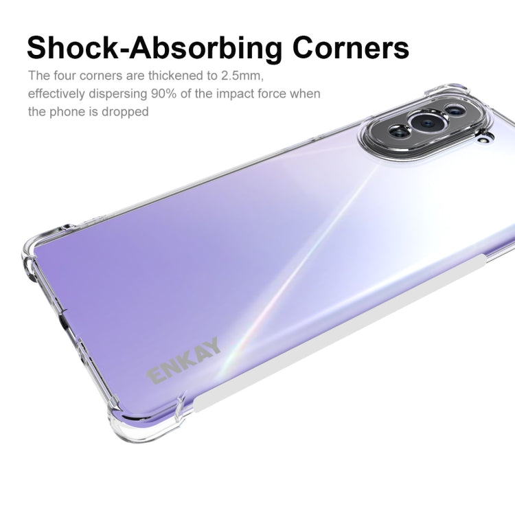 For Huawei Nova 10 4G ENKAY Transparent TPU Shockproof Phone Case by ENKAY