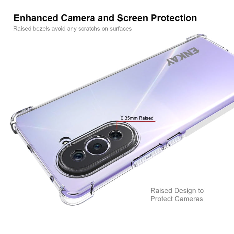For Huawei Nova 10 4G ENKAY Transparent TPU Shockproof Phone Case by ENKAY