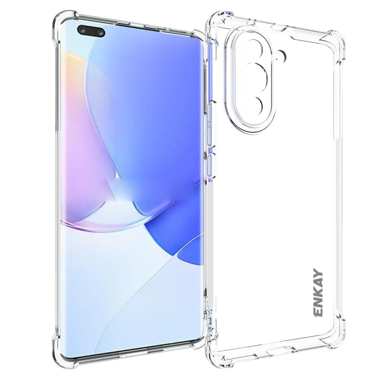 For Huawei Nova 10 Pro 4G ENKAY Transparent TPU Shockproof Phone Case by ENKAY