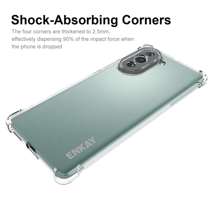 For Huawei Nova 10 Pro 4G ENKAY Transparent TPU Shockproof Phone Case by ENKAY