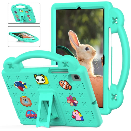 For Samsung Galaxy Tab A7 10.4 2020 T500/T505 Handle Kickstand Children EVA Shockproof Tablet Case(Mint Green) by bashfashion