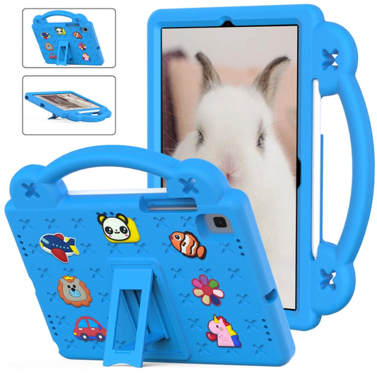 For Samsung Galaxy Tab A7 10.4 2020 T500/T505 Handle Kickstand Children EVA Shockproof Tablet Case(Sky Blue) by bashfashion
