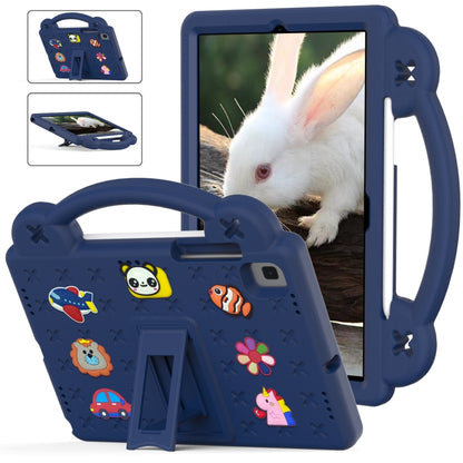 For Samsung Galaxy Tab A7 10.4 2020 T500/T505 Handle Kickstand Children EVA Shockproof Tablet Case(Navy Blue) by bashfashion