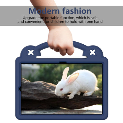 For Samsung Galaxy Tab A7 10.4 2020 T500/T505 Handle Kickstand Children EVA Shockproof Tablet Case(Navy Blue) by bashfashion