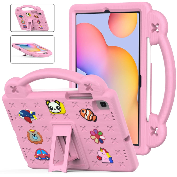 For Samsung Galaxy Tab S6 Lite 10.4 2020/2022 Handle Kickstand Children EVA Shockproof Tablet Case(Pink) by bashfashion