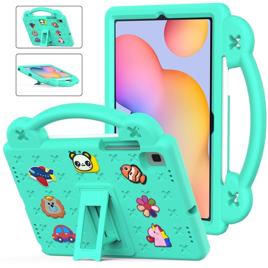 For Samsung Galaxy Tab S6 Lite 10.4 2020/2022 Handle Kickstand Children EVA Shockproof Tablet Case(Mint Green) by bashfashion