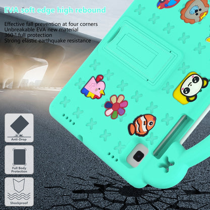 For Samsung Galaxy Tab S6 Lite 10.4 2020/2022 Handle Kickstand Children EVA Shockproof Tablet Case(Mint Green) by bashfashion
