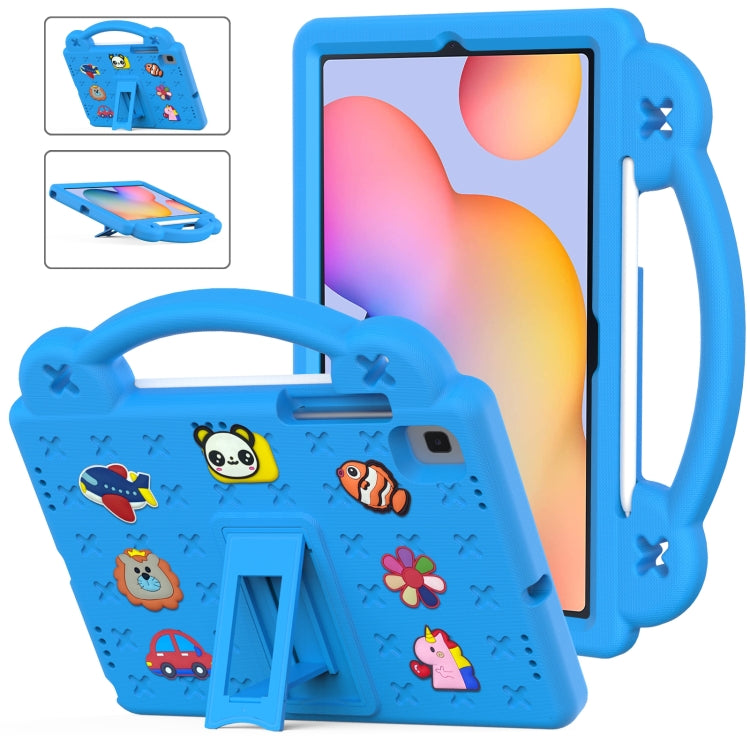 For Samsung Galaxy Tab S6 Lite 10.4 2020/2022 Handle Kickstand Children EVA Shockproof Tablet Case(Sky Blue) by bashfashion