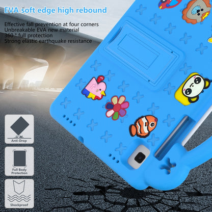 For Samsung Galaxy Tab S6 Lite 10.4 2020/2022 Handle Kickstand Children EVA Shockproof Tablet Case(Sky Blue) by bashfashion