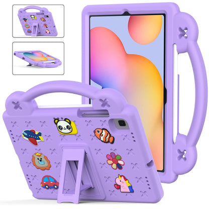 For Samsung Galaxy Tab S6 Lite 10.4 2020/2022 Handle Kickstand Children EVA Shockproof Tablet Case(Light Purple) by bashfashion