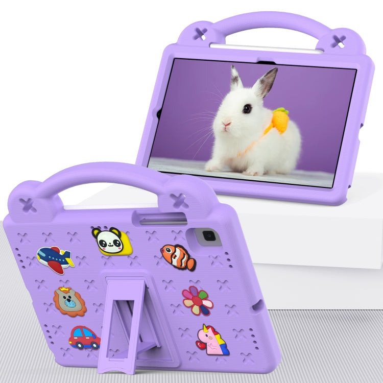 For Samsung Galaxy Tab S6 Lite 10.4 2020/2022 Handle Kickstand Children EVA Shockproof Tablet Case(Light Purple) by bashfashion