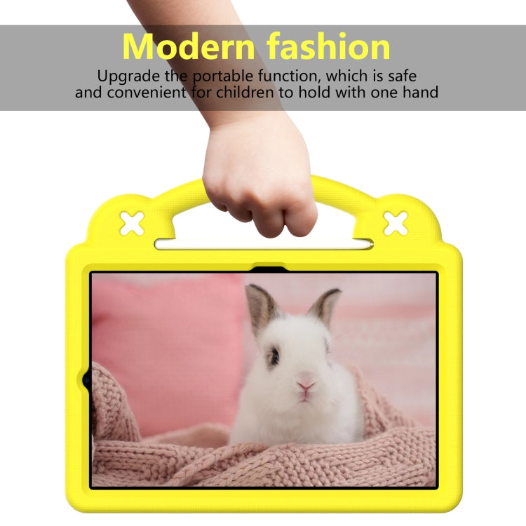 For Samsung Galaxy Tab S6 Lite 10.4 2020/2022 Handle Kickstand Children EVA Shockproof Tablet Case(Yellow) by bashfashion
