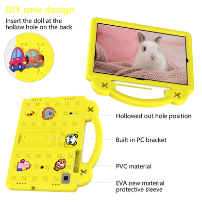 For Samsung Galaxy Tab S6 Lite 10.4 2020/2022 Handle Kickstand Children EVA Shockproof Tablet Case(Yellow) by bashfashion