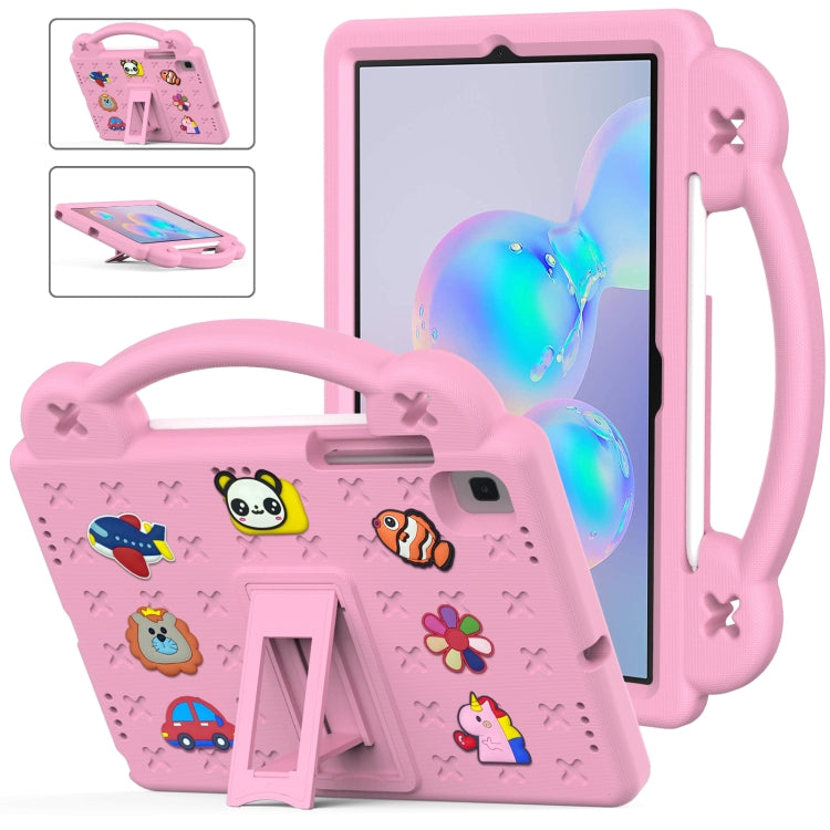For Samsung Galaxy Tab S6 10.5 2019 T860/T865 Handle Kickstand Children EVA Shockproof Tablet Case(Pink) by bashfashion