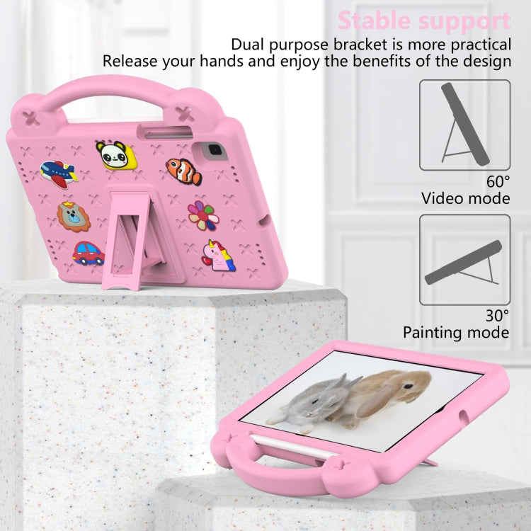 For Samsung Galaxy Tab S6 10.5 2019 T860/T865 Handle Kickstand Children EVA Shockproof Tablet Case(Pink) by bashfashion
