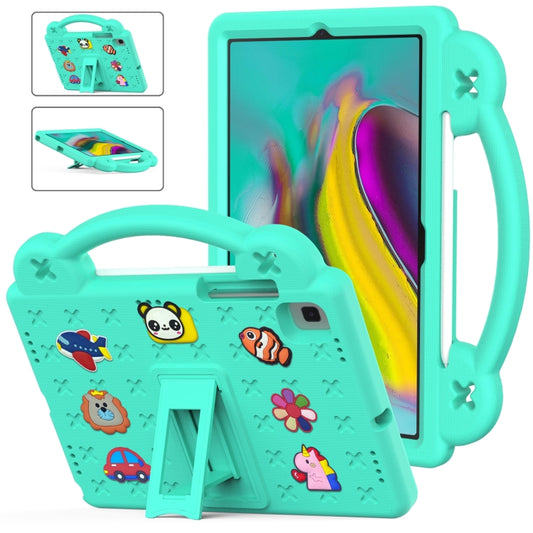 For Samsung Galaxy Tab S5e 10.5 2019 T720/T725 Handle Kickstand Children EVA Shockproof Tablet Case(Mint Green) by bashfashion