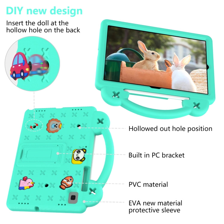 For Samsung Galaxy Tab S5e 10.5 2019 T720/T725 Handle Kickstand Children EVA Shockproof Tablet Case(Mint Green) by bashfashion
