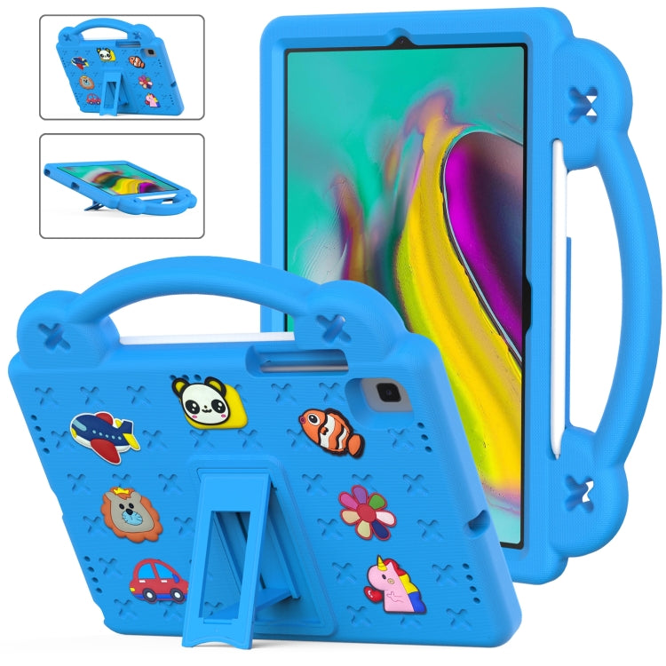 For Samsung Galaxy Tab S5e 10.5 2019 T720/T725 Handle Kickstand Children EVA Shockproof Tablet Case(Sky Blue) by bashfashion