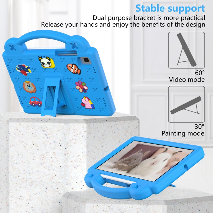 For Samsung Galaxy Tab S5e 10.5 2019 T720/T725 Handle Kickstand Children EVA Shockproof Tablet Case(Sky Blue) by bashfashion