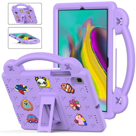 For Samsung Galaxy Tab S5e 10.5 2019 T720/T725 Handle Kickstand Children EVA Shockproof Tablet Case(Light Purple) by bashfashion