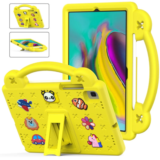 For Samsung Galaxy Tab S5e 10.5 2019 T720/T725 Handle Kickstand Children EVA Shockproof Tablet Case(Yellow) by bashfashion