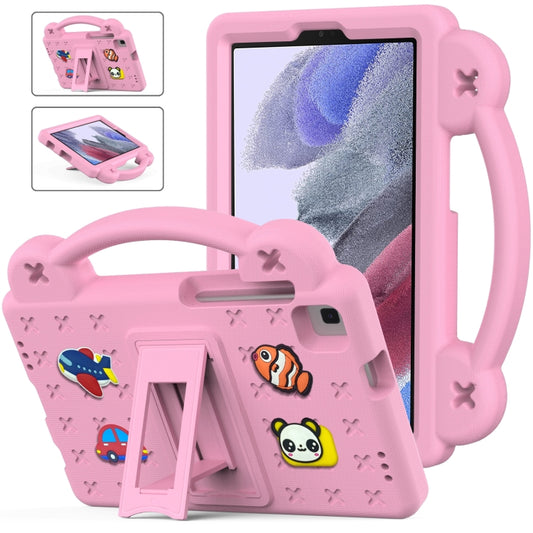For Samsung Galaxy Tab A7 Lite 8.7 2021 T220/T225 Handle Kickstand Children EVA Shockproof Tablet Case(Pink) by bashfashion