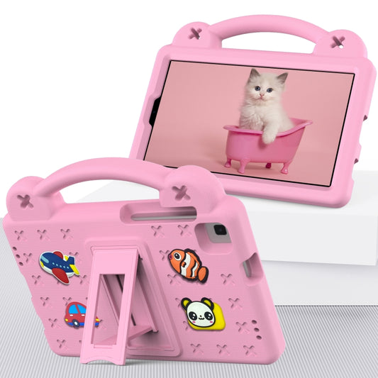 For Samsung Galaxy Tab A7 Lite 8.7 2021 T220/T225 Handle Kickstand Children EVA Shockproof Tablet Case(Pink) by bashfashion