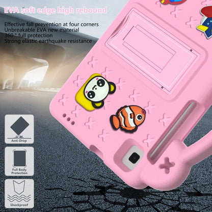 For Samsung Galaxy Tab A7 Lite 8.7 2021 T220/T225 Handle Kickstand Children EVA Shockproof Tablet Case(Pink) by bashfashion